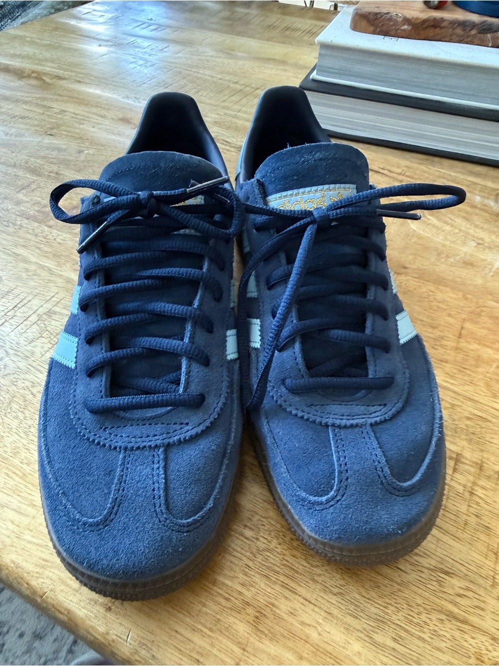 adidas Handball Spezial Shoes — Navy with Light Blue Womens 9.5 - Picture 7 of 13
